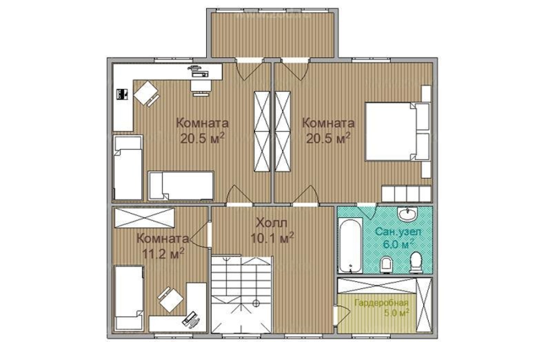 План 2 этажа